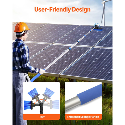 VEVOR Water Fed Pole Kit 9m Solar Panel Cleaning Pole with επεκτεινόμενη λαβή