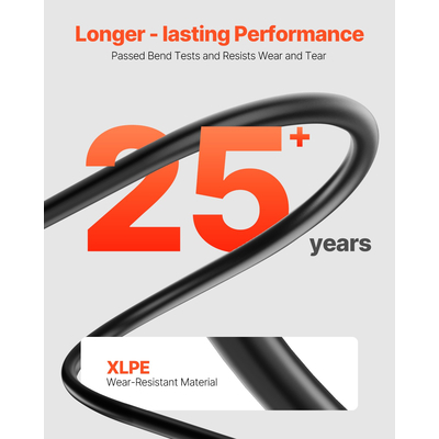 Καλώδιο επέκτασης ηλιακού πάνελ VEVOR 100FT 10AWG Αδιάβροχο καλώδιο PV 6mm² Μαύρο