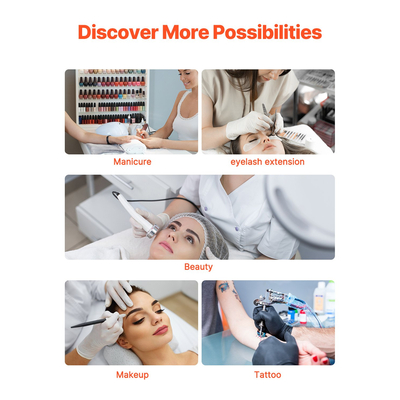 Φωτιστικό γραφείου νυχιών 20 W Κλιπ σε Half Moon Lash Light με θήκη τηλεφώνου τοξωτό LED