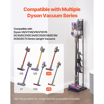 Βάση κενού VEVOR για βάση στήριξης αποθήκευσης Dyson Multi-Models με 4 γάντζους