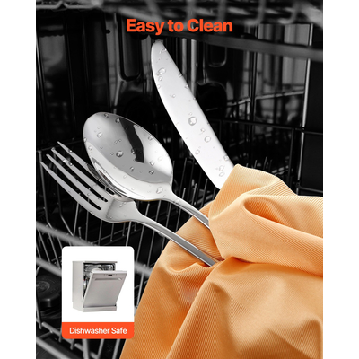 Σετ μαχαιροπίρουνα VEVOR 30 τεμαχίων από ανοξείδωτο ατσάλι, μαχαιροπίρουνα μαχαιροπίρουνα για 6