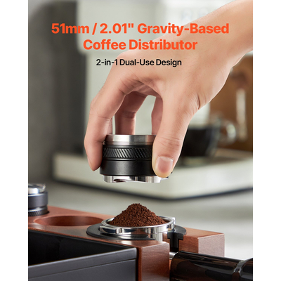 VEVOR 51mm Coffee Distributor 2-σε-1 Ρυθμιζόμενος Διανομέας Espresso για το Σπίτι