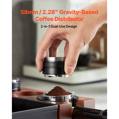 VEVOR 58mm Coffee Distributor 2-σε-1 Ρυθμιζόμενος Διανομέας Espresso για το Σπίτι