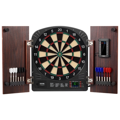 VEVOR Σετ Dartboard και ντουλάπι Ολοκληρωμένο με όλα τα αξεσουάρ Εύκολη συναρμολόγηση