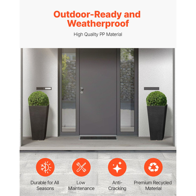 VEVOR Ψηλή Ζαρντινιέρα Σετ 2 τετράγωνων κωνικές ζαρντινιέρες 22 in για εξωτερικούς χώρους