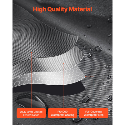 Ευρύχωρη αδιάβροχη σκηνή αποθήκευσης ποδηλάτων VEVOR για 1 έως 2 ποδήλατα