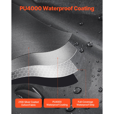 Ευρύχωρη αδιάβροχη σκηνή αποθήκευσης ποδηλάτων VEVOR για 3 έως 4 ποδήλατα