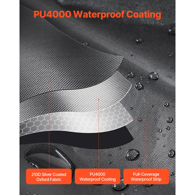 Ευρύχωρη αδιάβροχη σκηνή αποθήκευσης ποδηλάτων VEVOR για 4 έως 5 ποδήλατα