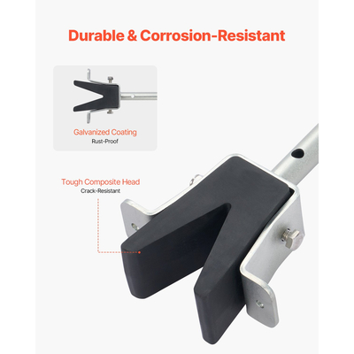 VEVOR Adjustable Transom Saver 23.6-59 in Boat Transom Saver with Composite Head