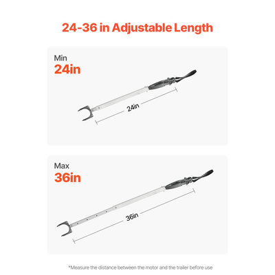 VEVOR Adjustable Transom Saver 24-36 in Boat Transom Saver με Heavy-Duty Head