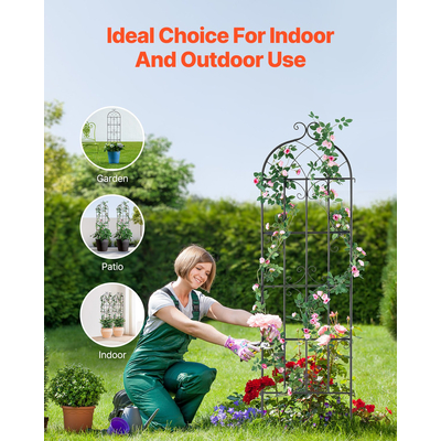 VEVOR 4 Packs Metal Garden Trellis for Climbing Plant Support 71x20 σε ανθεκτικό στη σκουριά