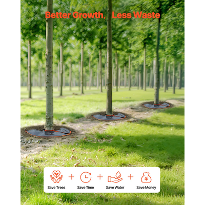 VEVOR Δαχτυλίδι ποτίσματος δέντρου 4 συσκευασίες 10 γαλονιών Αυτοποτιζόμενη τσάντα δέντρου ανθεκτική