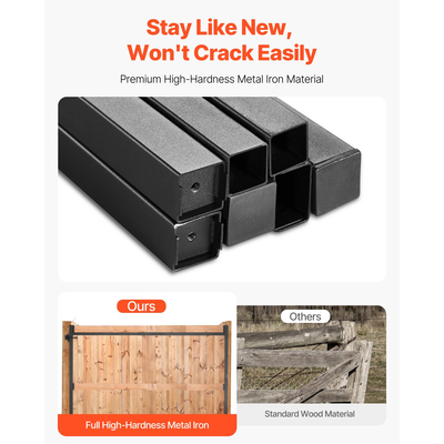 VEVOR Gate Building Kit Ταιριάζει 36 έως 60 σε μεγάλα ανοίγματα 6 έως 7 πόδια ψηλός φράχτης