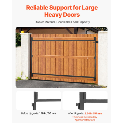 VEVOR Gate Building Kit Ταιριάζει 40 έως 72 σε μεγάλα ανοίγματα 4 έως 5 πόδια ψηλό φράχτη