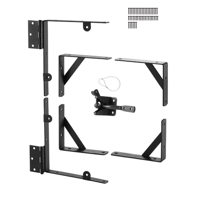 Γωνιακό στήριγμα πύλης VEVOR Anti Sag Gate Frame Hardware Kit Iron Black