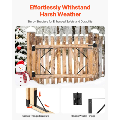 Γωνιακό στήριγμα πύλης VEVOR 2 σετ σκελετού Anti Sag Gate Hardware Kit Iron