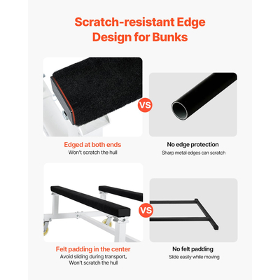 VEVOR Watercraft PWC Dolly Boat 1800 lbs Χωρητικότητα τζετ σκι Σταντ αποθήκευσης