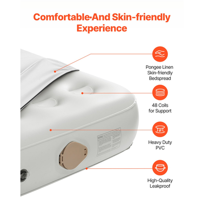 VEVOR Air Strattress with Frame & Pump Στρώμα Camping 2 Person Blow Up 600lbs