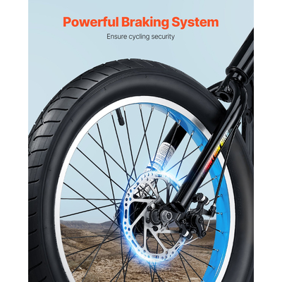 Ποδήλατο βουνού VEVOR 20" Ποδήλατο MTB Shimano Διπλό Δισκόφρενο από ανθρακούχο χάλυβα 7 ταχυτήτων