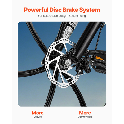 VEVOR 26" Πτυσσόμενο ποδήλατο βουνού MTB ποδήλατο 21 ταχυτήτων Δισκόφρενα πλήρους ανάρτησης