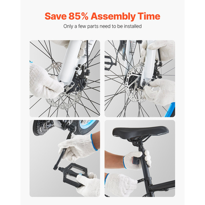 VEVOR 26" Mountain Bike MTB Bicycle 21 Speed ​​Full Suspension Διπλά Δισκόφρενα