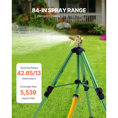 VEVOR Tripod Sprinkler 2 Packs Heavy Duty Lawn Sprinkler with G3/4" Connector
