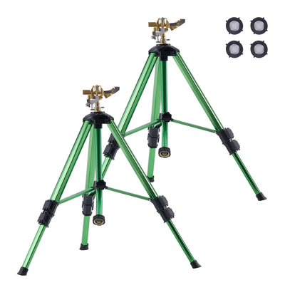 VEVOR Tripod Sprinkler 2 Packs Heavy Duty Lawn Sprinkler with G3/4" Connector