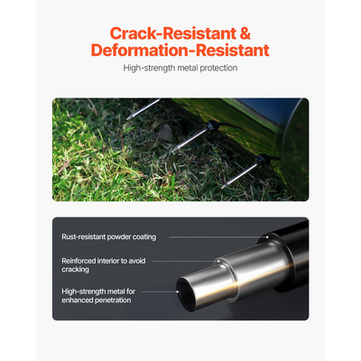 VEVOR Rolling Lawn Aerator 18" Heavy-Duty Rolling Aerator Lawn Lawn