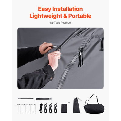 Αδιάβροχη σκηνή ποδηλάτου σε σχήμα ανεμιστήρα VEVOR για 1 έως 2 ποδήλατα