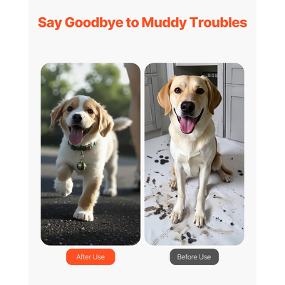 VEVOR 2 Rolls Rubber Mulch Roll for Landscape 120 x 4,5in Rubber Mulch Mat