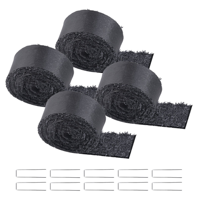 VEVOR 4 Rolls Rubber Mulch Roll for Landscape 120 x 4,5in Rubber Mulch Mat