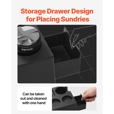 VEVOR ABS Espresso Tamping Station 51-58 mm Station με αποσπώμενη υποδοχή