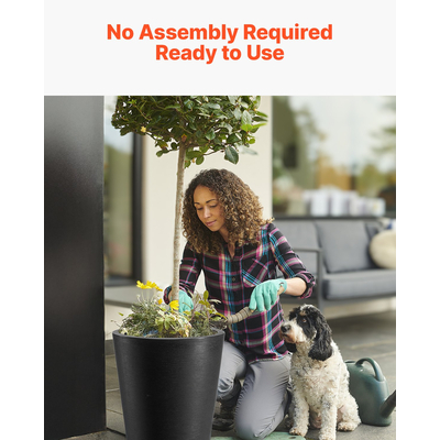 VEVOR Tall Planter Σετ με 2 στρογγυλές κωνικές γλάστρες φυτών 24 in για εξωτερικούς χώρους εσωτερικού χώρου