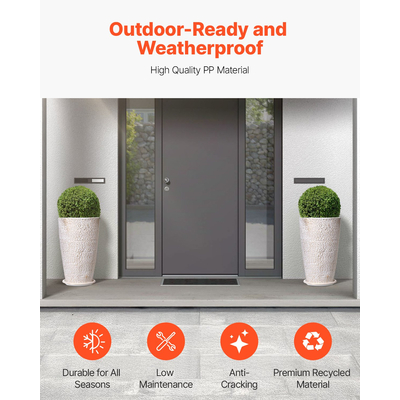 VEVOR Tall Planter Σετ με 2 στρογγυλές κωνικές γλάστρες φυτών 21 in για εξωτερικούς χώρους εσωτερικού χώρου