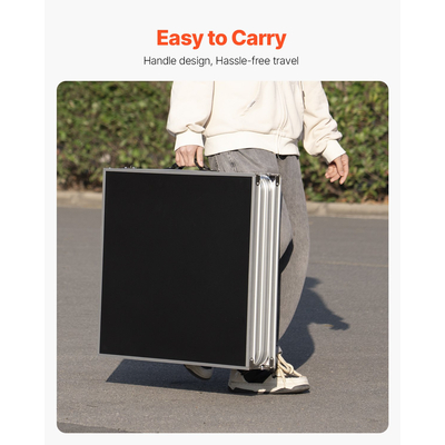 VEVOR 2,4 m Πτυσσόμενη λαβή μεταφοράς παιχνιδιών για πάρτι πτυσσόμενης μπύρας πονγκ