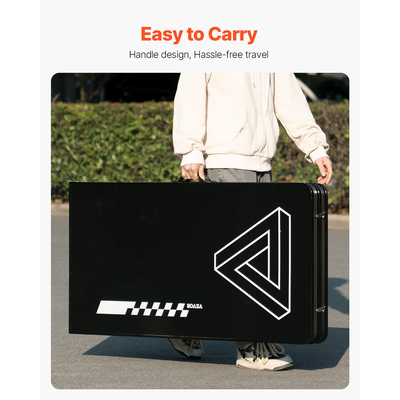 VEVOR 2,4 m Πτυσσόμενη λαβή μεταφοράς παιχνιδιών για πάρτι για μπύρα-πόνγκ πίσω