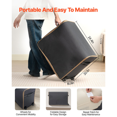 VEVOR Αερόστρωμα με Σκελετό & Αντλία Φουσκωτό Κούνια Κάμπινγκ 1 Ατόμου 300λίβρες