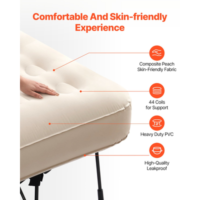 VEVOR Air Attress with Frame & Pump Φουσκωτό Κούνια Κάμπινγκ 2 Ατόμων 600lbs