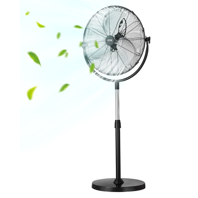 VEVOR 18" Βιομηχανικός ανεμιστήρας βάθρου 3-ταχύτητα 45,3 έως 57,9 ίντσες Ρυθμιζόμενο ύψος