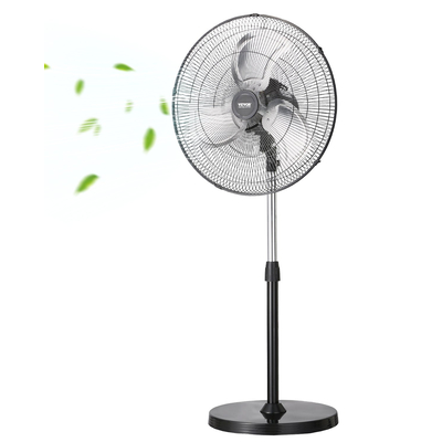 VEVOR 20" Βιομηχανικός ανεμιστήρας βάθρου 3-ταχυτήτων ταλαντούμενος ανεμιστήρας με ρυθμιζόμενο ύψος