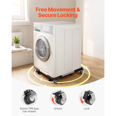 Βάση Ψυγείου VEVOR Mobile Base 1100 lb 27,5-35,4 ιντσών Ρυθμιζόμενο έπιπλο Dolly