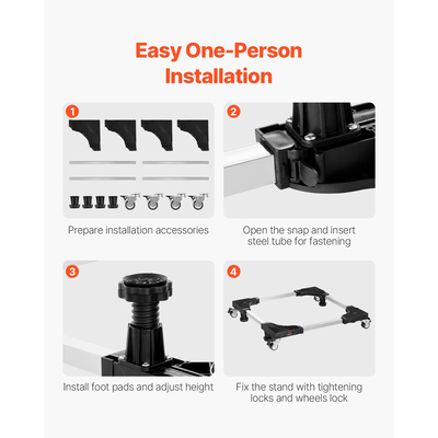 Βάση Ψυγείου VEVOR Mobile Base 1100 lb 27,5-35,4 ιντσών Ρυθμιζόμενο έπιπλο Dolly