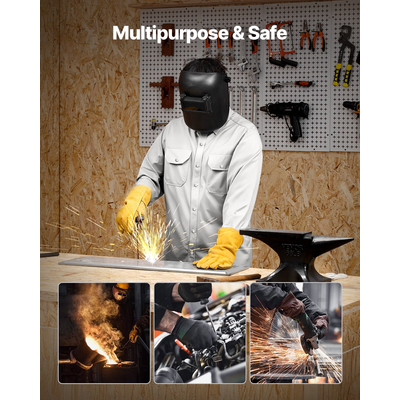 Σακάκι συγκόλλησης VEVOR Ανθεκτικό στη φλόγα 7oz Cotton Welding Safety Jacket Μέγεθος XXL