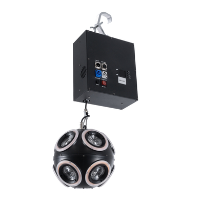 GloboStar® 51197 LIFT BALL Επαγγελματικό Φωτιστικό Ειδικών Εφέ Φ25cm KINETIC BALL MATRIX PIXEL Super BEAM Light CREE LED 4in1 300W - 10 x 20W LED COB Chips RGBW & 10 x 20W LED COB Chips Ultra Gold Warm White 2200K - Μέγιστο Μήκος Ανύψωσης 6 Μέτρα - AC 220V-240V DMX512 Display on Body - Μαύρο - Μ26 x Π6.5 x Υ32cm - 2 Χρόνια Εγγύση