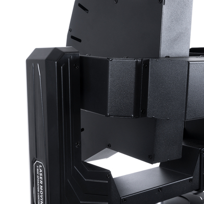 GloboStar® HADES 51199 Επαγγελματική Κινούμενη Ρομποτική Μπάρα Super LASER BEAM Light 150W - 6 x 1W Laser - 300mW RED/638nm - 100mW GREEN/531nm - 600mW BLUE/442nm - AC 220V-240V IP20 3in1 RGB DMX512 - Μ36 x Π25 x Υ46cm - 2 Χρόνια Εγγύηση