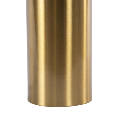 GloboStar® URANUS-S 61451 Μοντέρνο Επιτραπέζιο Φωτιστικό Πορτατίφ Δίφωτο 2 x E27 AC220-240V IP20 - Φ25 x Υ39cm - Χρυσό Πλατίνα Μεταλλικό Καμπάνα με Διακόπτη On/Off - 5 Χρόνια Εγγύηση