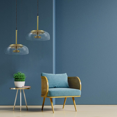 GloboStar® CHARLOTTE 00742 Μοντέρνο Κρεμαστό Φωτιστικό Καμπάνα CREE LED 5W 500lm 180° AC 85-265V IP20 Θερμό Λευκό 2700K Διάφανο Γυαλί με Χρυσό Μέταλλο - Μ23 x Π23 x Υ23cm - 2 Xρόνια Εγγύηση