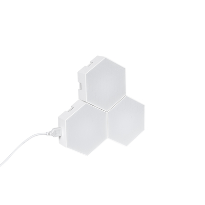 GloboStar® DIGIOCTA 90447 Σετ 3 Ψηφιακων LED RGB Φωτιστικών Κυψελών με Ψηφιακό Controller με WiFi Smart APP & Ασύρματο Χειριστήριο RF 2.4Ghz - LED SMD 5050 4.5W/Σετ 42PIXEL/Σετ 360lm/Σετ 120° DC 5V με USB 2.0 IP20 Πολύχρωμο RGB - Dimmable - Μ10.5 x Π10.5 x Υ3cm Ανά Κυψέλη - 2 Χρόνια Εγγύηση