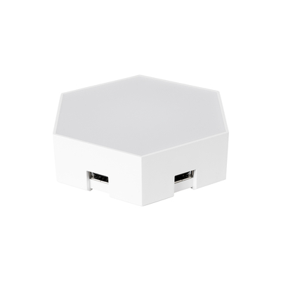 GloboStar® DIGIOCTA 90447 Σετ 3 Ψηφιακων LED RGB Φωτιστικών Κυψελών με Ψηφιακό Controller με WiFi Smart APP & Ασύρματο Χειριστήριο RF 2.4Ghz - LED SMD 5050 4.5W/Σετ 42PIXEL/Σετ 360lm/Σετ 120° DC 5V με USB 2.0 IP20 Πολύχρωμο RGB - Dimmable - Μ10.5 x Π10.5 x Υ3cm Ανά Κυψέλη - 2 Χρόνια Εγγύηση