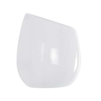 GloboStar® Artificial Garden GRENADA 20537 Διακοσμητική Κεραμική Γλάστρα Λευκή Φ12 x Υ13